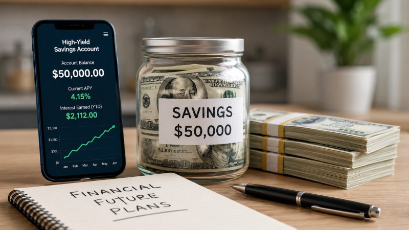 What Happens If You Put $50,000 in a High-Yield Savings Account