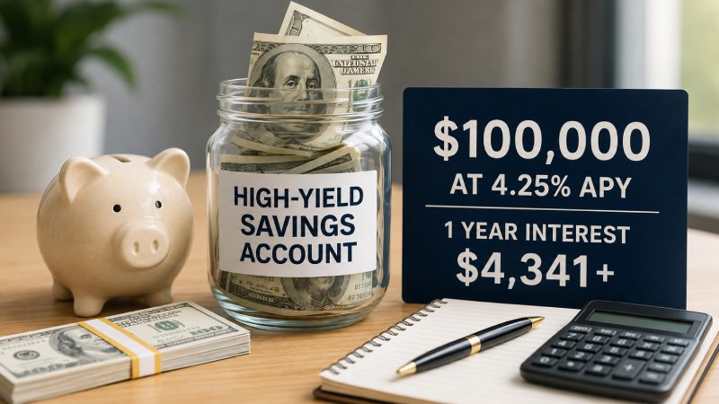 How Much Will $100,000 Make in a High-Yield Savings Account