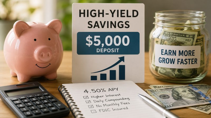 How Much Will $5,000 Make in a High-Yield Savings Account